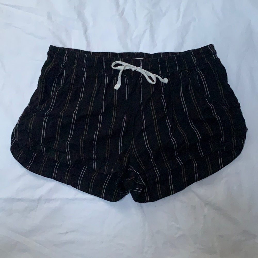 black striped billabong shorts